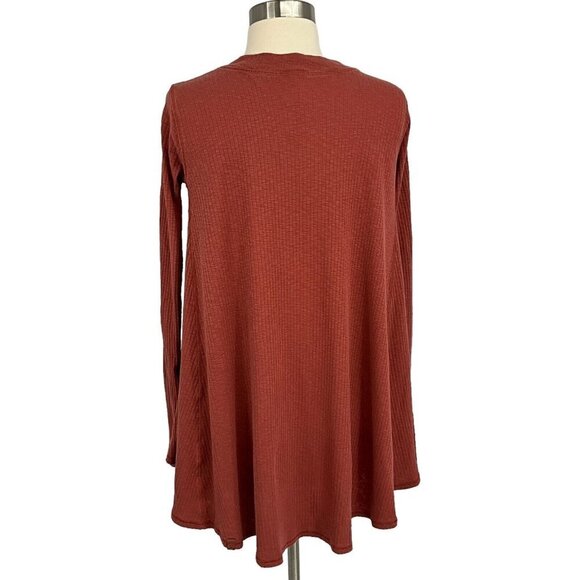 Lululemon Dare to Drape Long Sleeve Top Rustic Clay Size 2XS XXS Thermal Hi Low - Picture 7 of 9